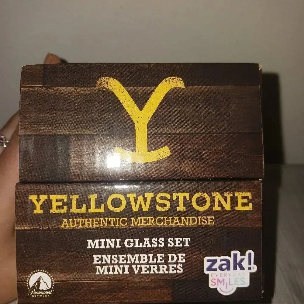 Yellowstone Authentic Shot Glass Set of 4. 2oz